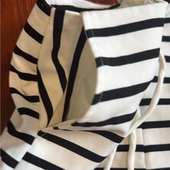 ZARA woman Black White Striped Sailor Look Skort Shorts Skirt Size M - Picture 3 of 7